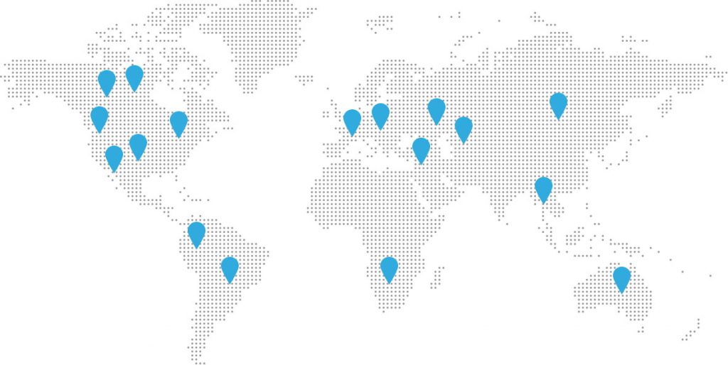 SoftWheel locations map